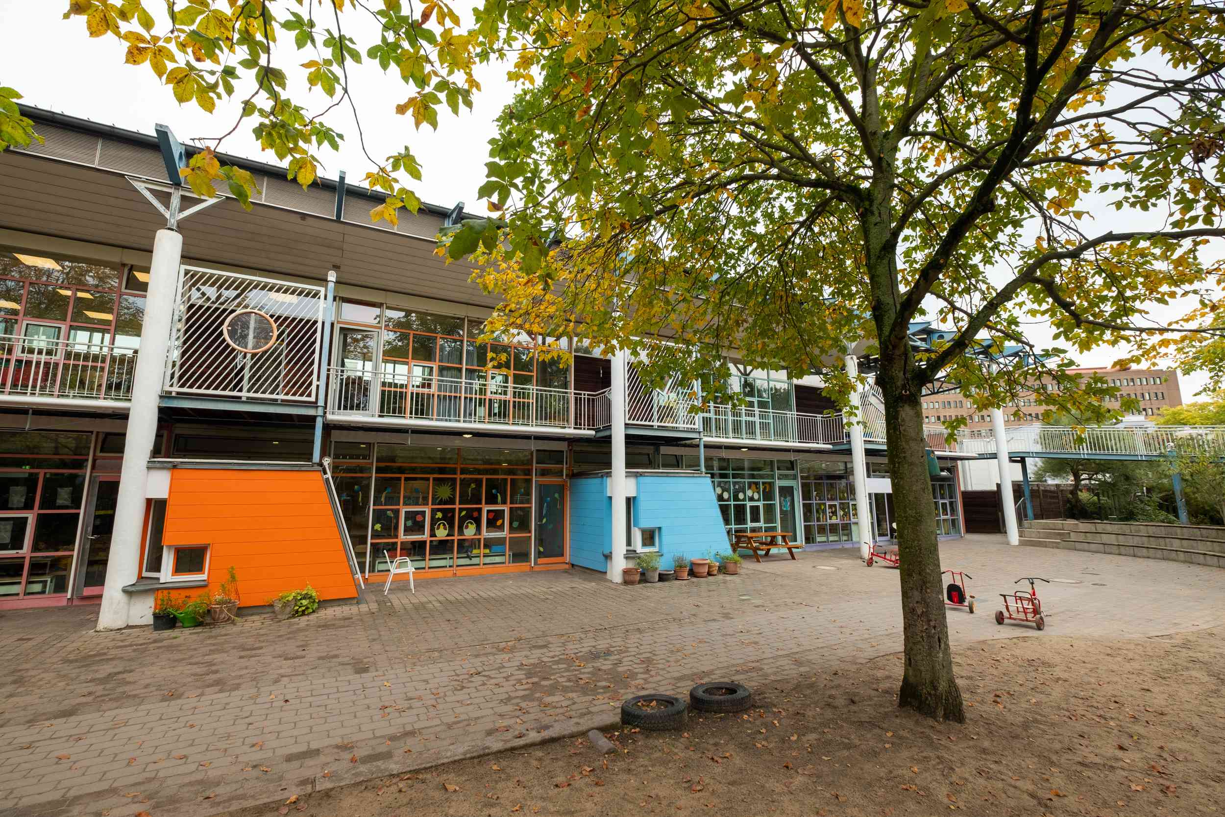 Außenbereich im Kinderzentrum Siemensstraße