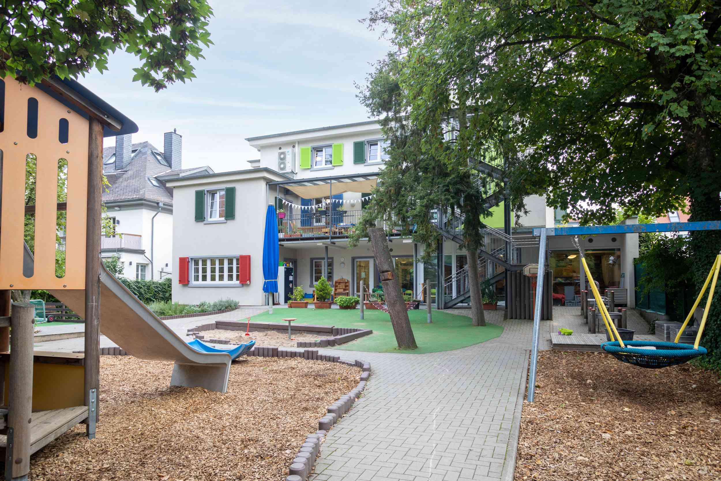 Außenbereich im Kinderzentrum Gustav-Freytag-Straße