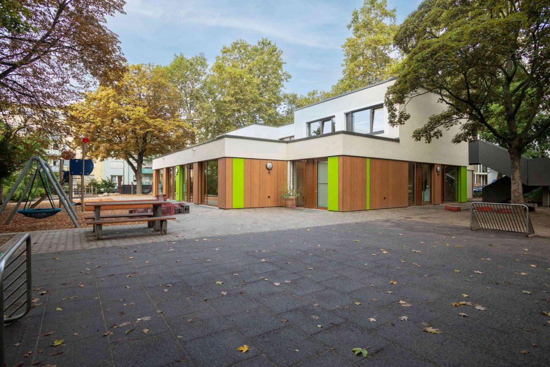 Außenbereich im Kinderzentrum Staufenstraße