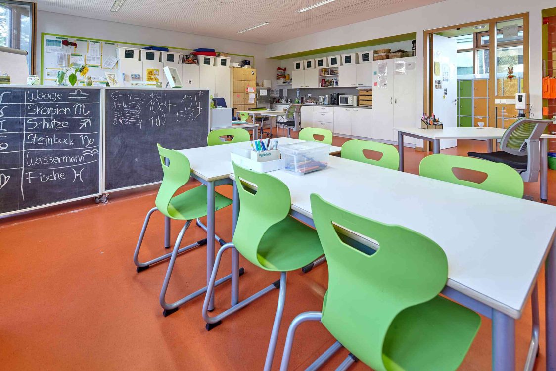 Innenbereich der Grundschule Harheim