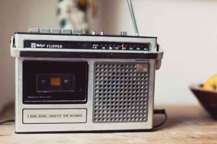 Bild von einem alten Radio